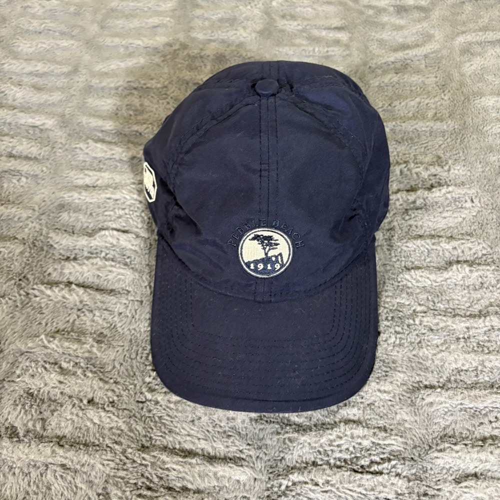 Zero Restriction Pebble Beach 1919 Windstopper Golf Cap Navy Blue Adjustable OS